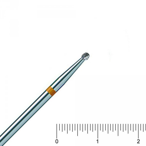 fraise acier boule dentée, Ø 2,1 mm