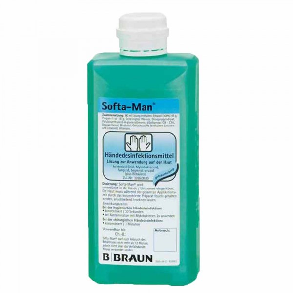 Softa Man ViscoRub brun pour la désinfection des mains 500ml