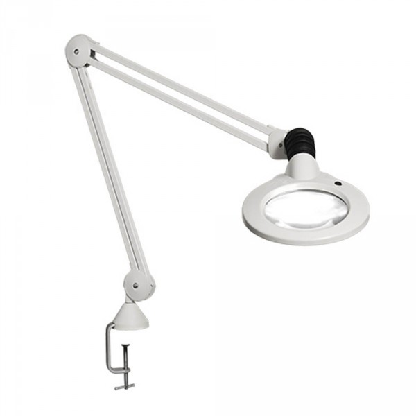 Lampe loupe Luxo KFM LED 3D blanche