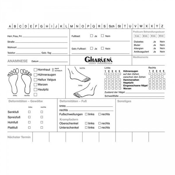 Fiche client, 100 fiches