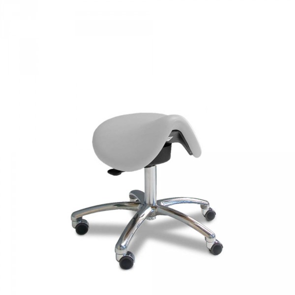 Tabouret avec assise en forme de selle anatomique, small floating souple