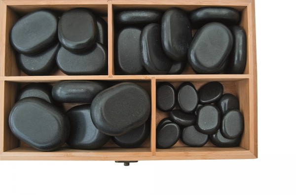 Ensemble de pierres chaudes