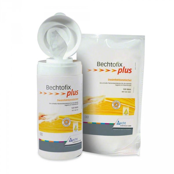 Bechtofix plus, 100 mouchoirs désinfectants REFILL