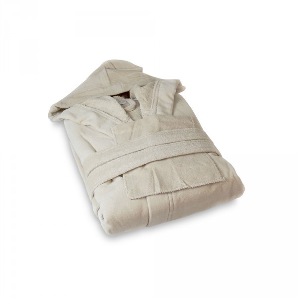 Peignoir pour dame, taille L, crème
